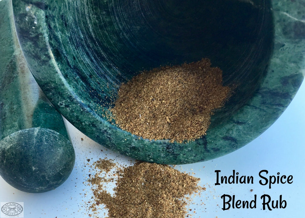 Indian Spice Blend Rub ~ Aromatic blend of traditionally used herbs and spices roasted and ground giving your fish that exotic taste you crave from a local restaurant but can be easily made at home.
