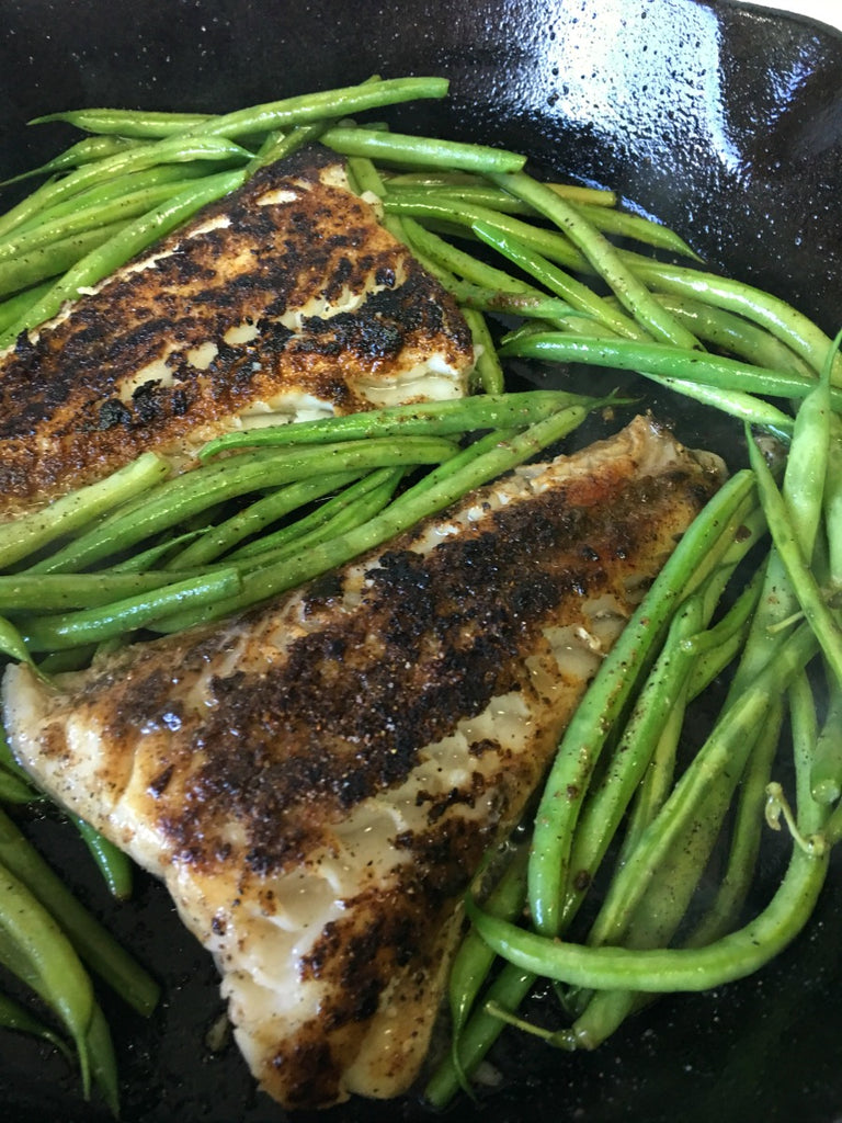 Indian Spice Rubbed Black Cod ~ Black Cod rubbed with an aromatic blend of warm Indian spices, pan seared, and finished off in a hot oven for an exotic tasting yet easy meal. 