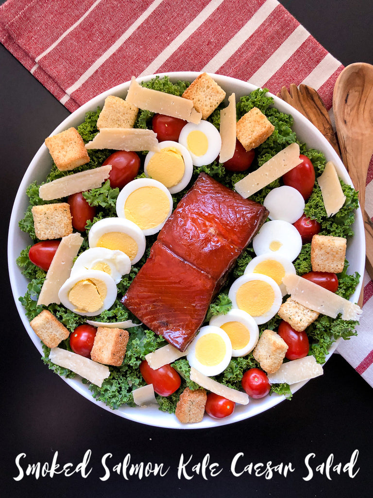 Smoked Salmon Kale Caesar Salad is a simple lunch or dinner idea with little prep but will leave you satisfied. 