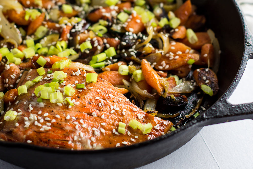 Sockeye Salmon Teriyaki and Vegetables is a rich and robust entree that is easily prepared, delicious, and healthy. 