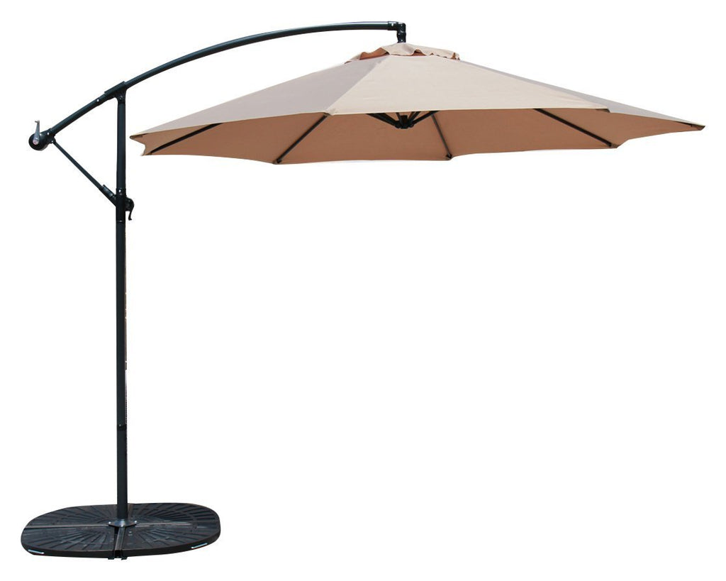 tofu naakt James Dyson Baner Garden 10' Offset Hanging Patio Adjustable UV Umbrella Freestand —  Long Mountains