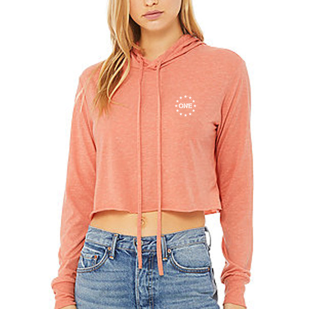 lightweight cropped hoodie