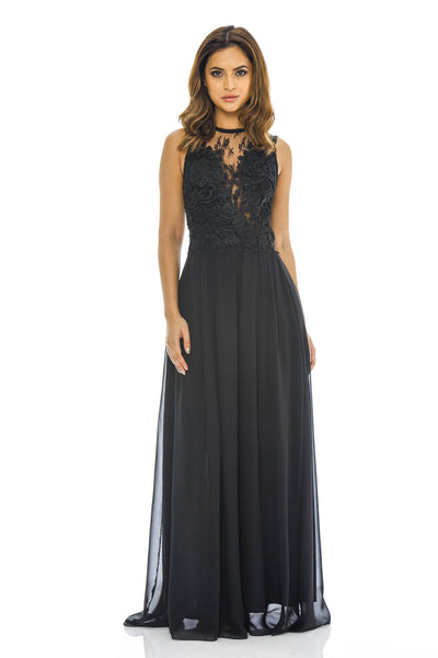 ax paris crochet lace front maxi dress