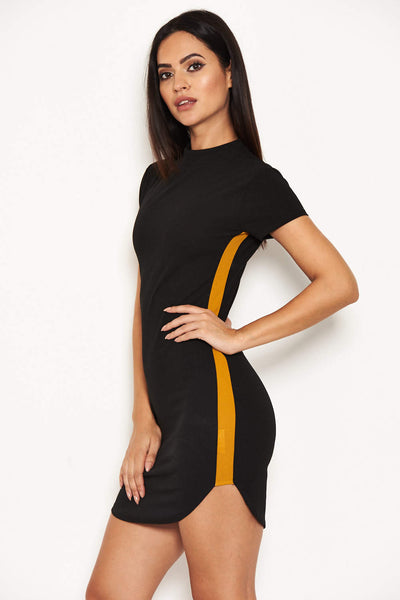 black mustard dress