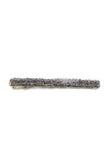 Grey Beaded Hair Clip