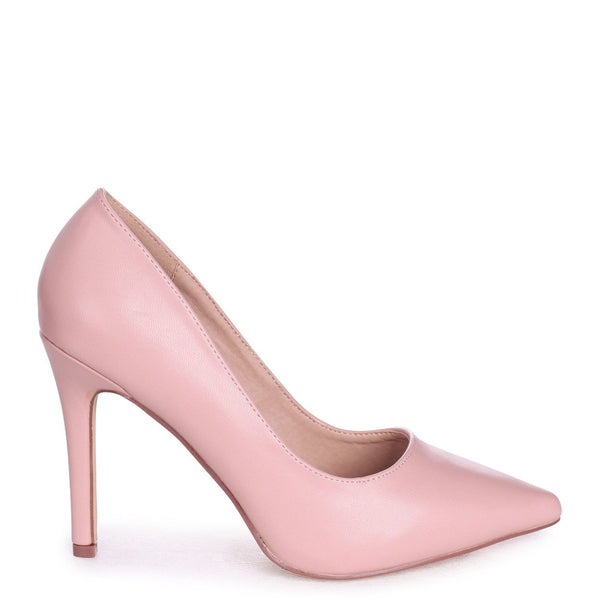 dusky pink court shoes