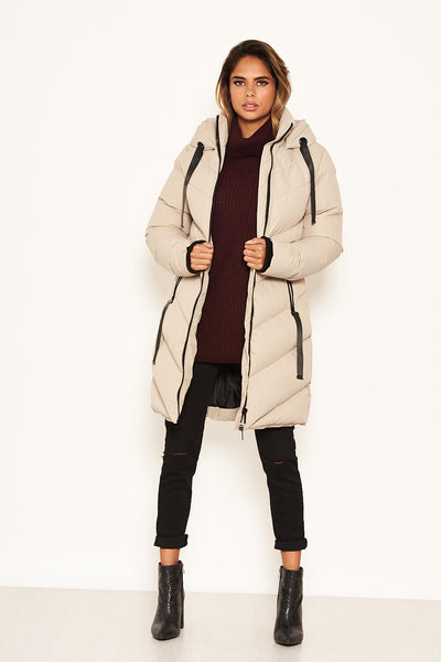 ax paris longline padded coat