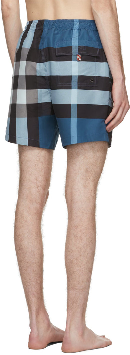 burberry big check swim shorts