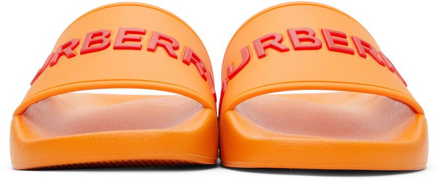 burberry slides orange