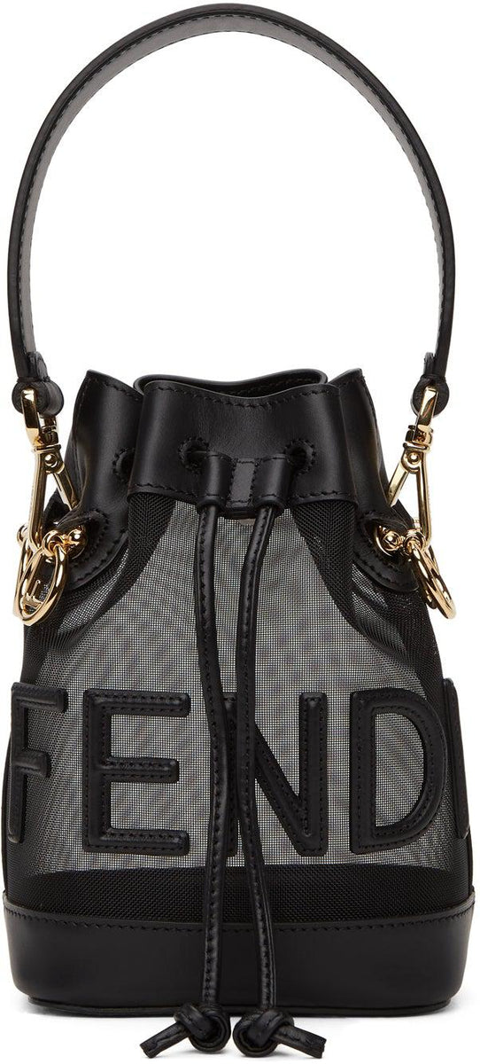 fendi mon tresor bucket bag black