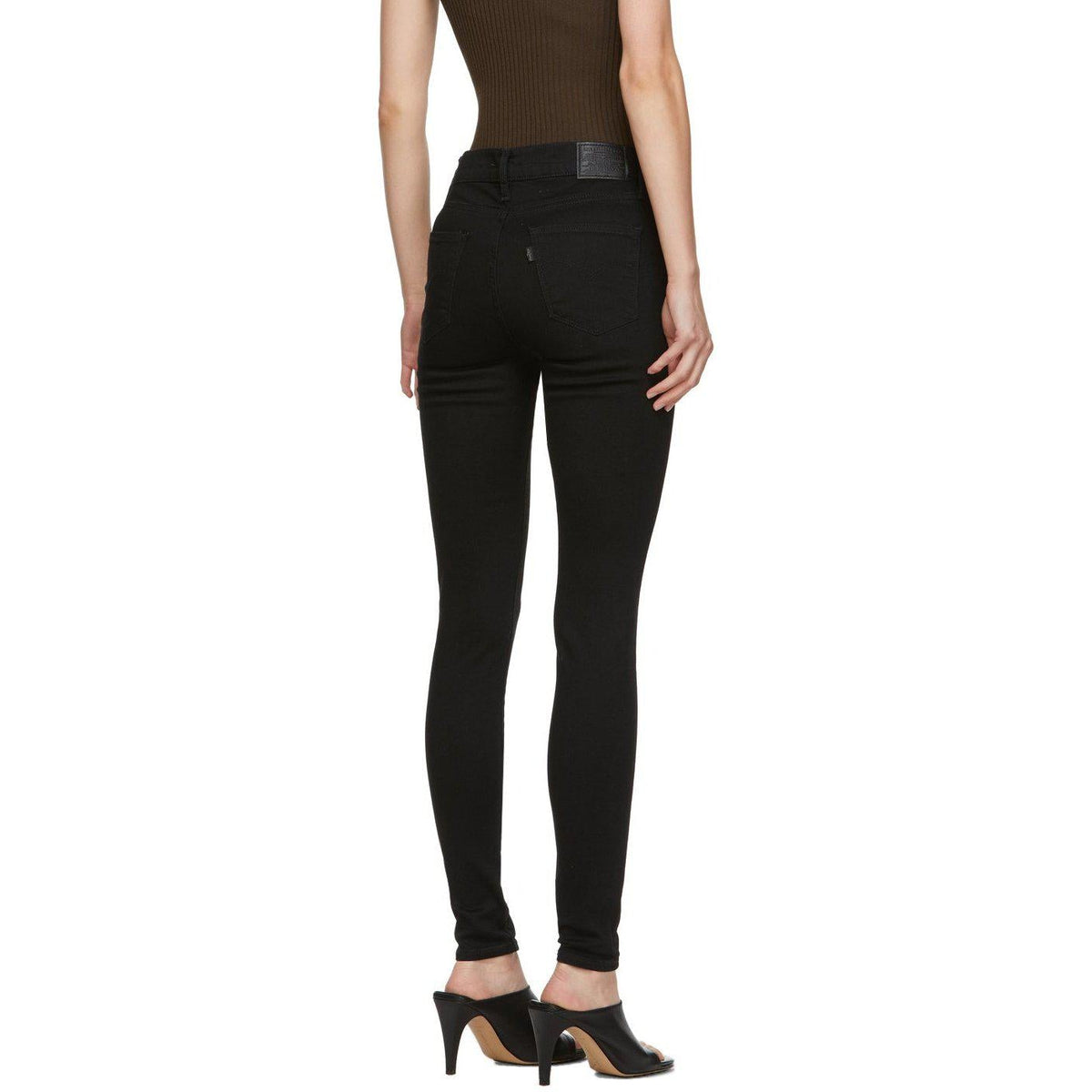 levi's high rise super skinny black