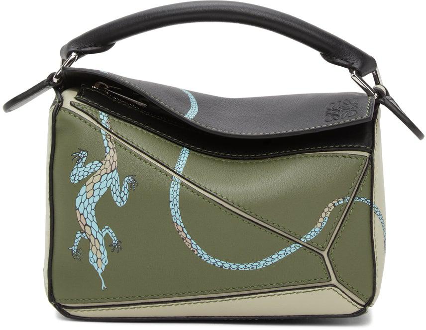 LOEWE ドローストリングポーチ Paula´s Ibiza Lizard-