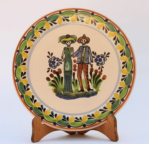 mexican plates dinner plate catrina motive folk art desing mexico decorations