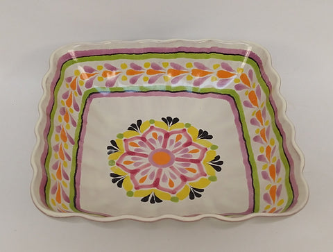 mexican bowl square folk art purple collection