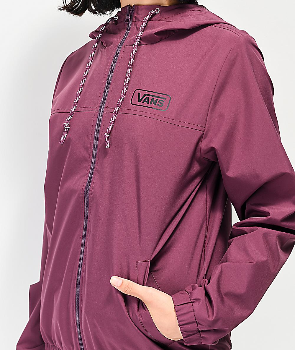 purple vans windbreaker