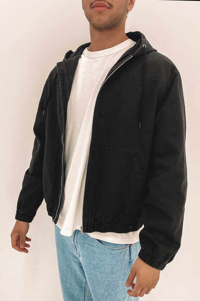 Stussy WORLDWIDE ZIP WORK JACKET Sサイズ おてごろ価格 20399円