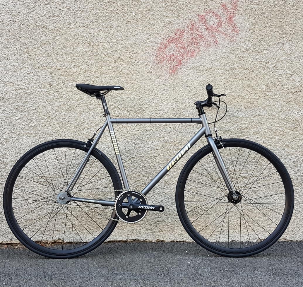 gray bike