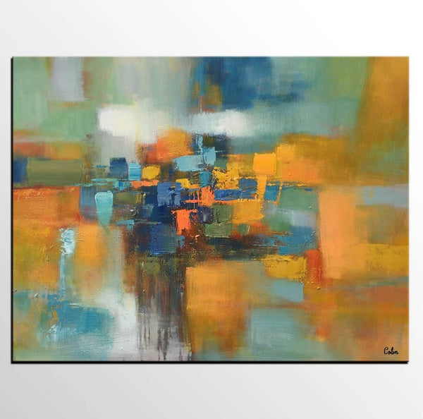 Heavy Texture Canvas Painting, Extra Large Painting, Huge Paintings, Original Oil Painting