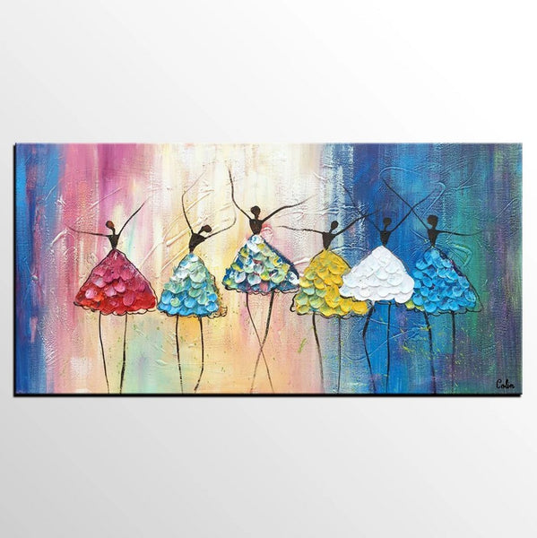Abstract Art, Canvas Painting, Ballet Dancer Painting, Original Artwork, Custom Abstract Painting