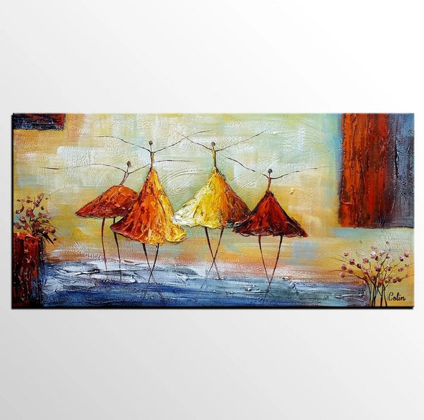 Abstract Art, Canvas Painting, Ballet Dancer Painting, Original Artwork, Custom Abstract Painting