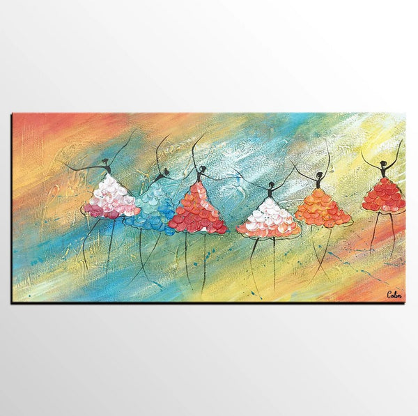 Abstract Art, Canvas Painting, Ballet Dancer Painting, Original Artwork, Custom Abstract Painting