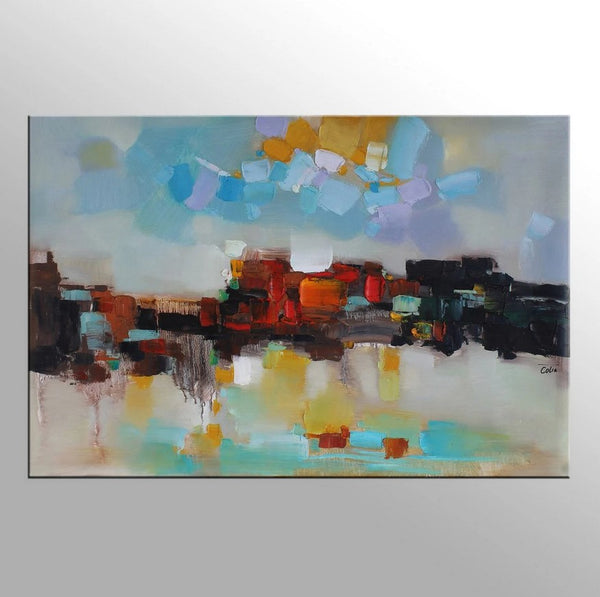 Extra large canvas painting, huge paintings, heavy texture paintings, abstract wall art 