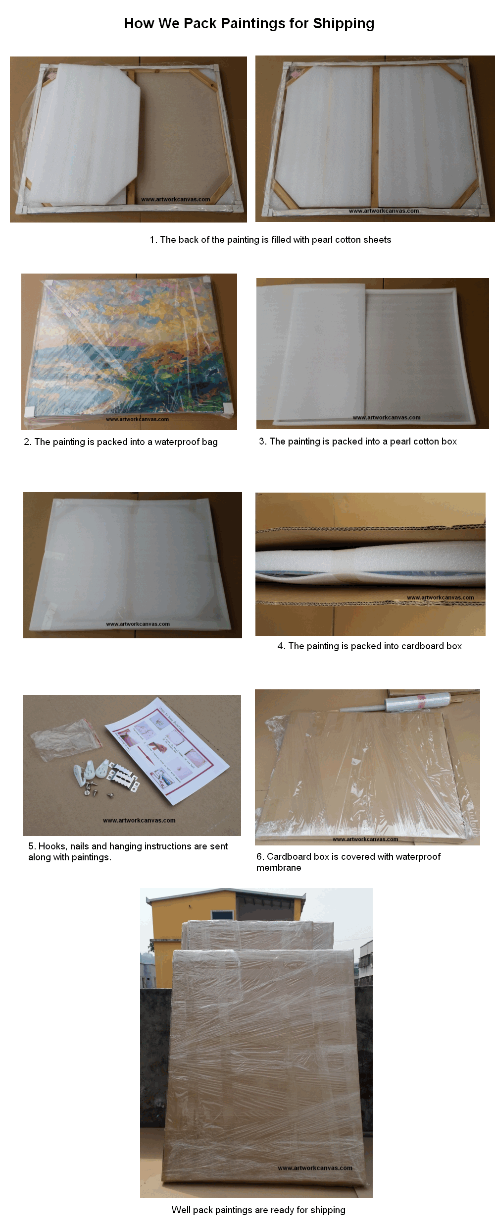 how we pack paintings for shipping
