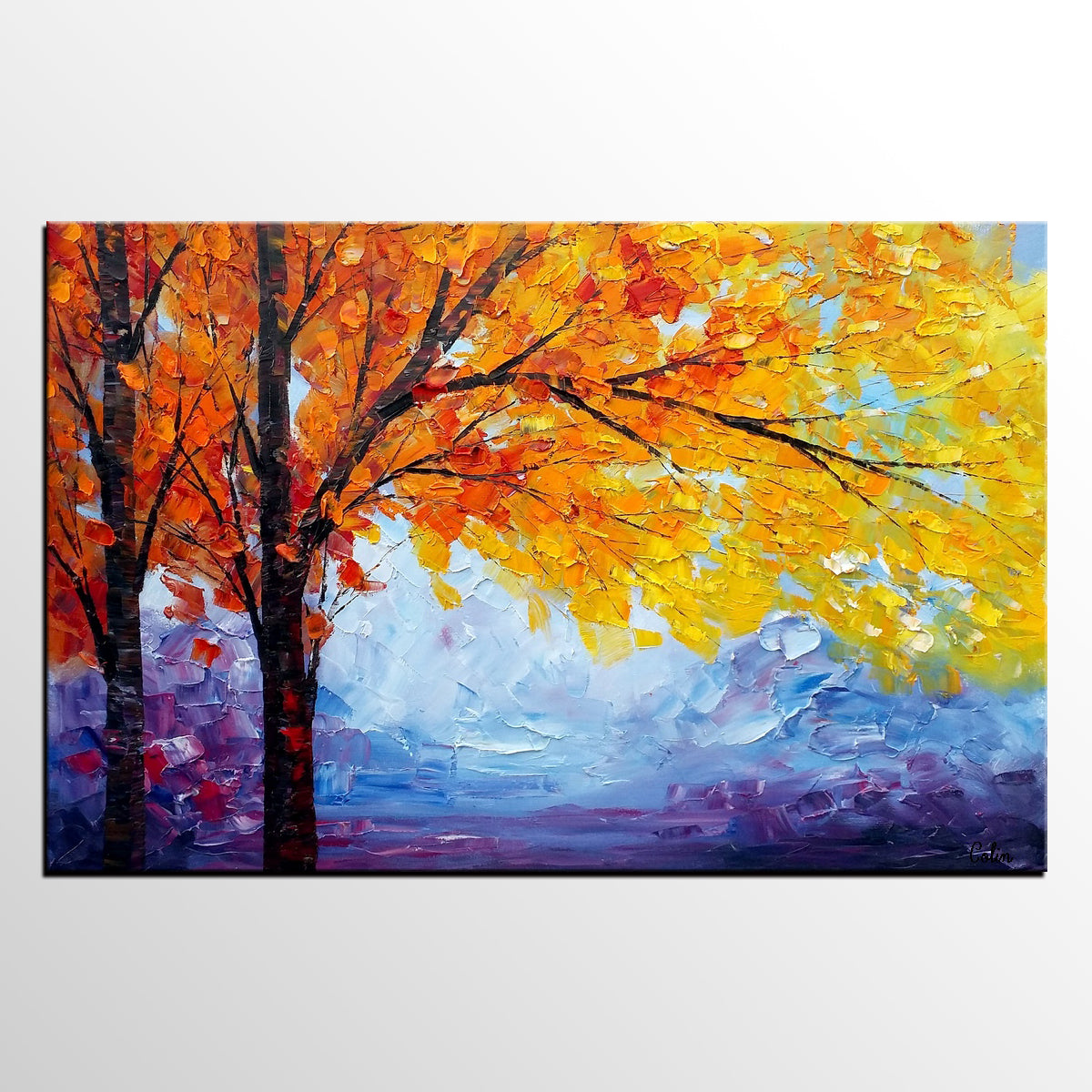 easy oil paintings on canvas landscape