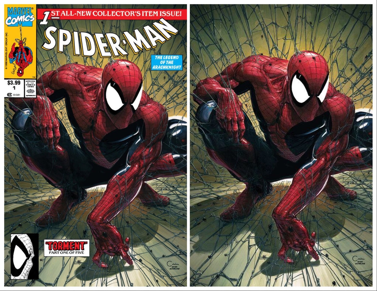 Miles Morales Spider-Man # 1 Clayton Crain Variant SET NM