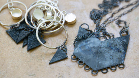Silver Jewelry with Patina