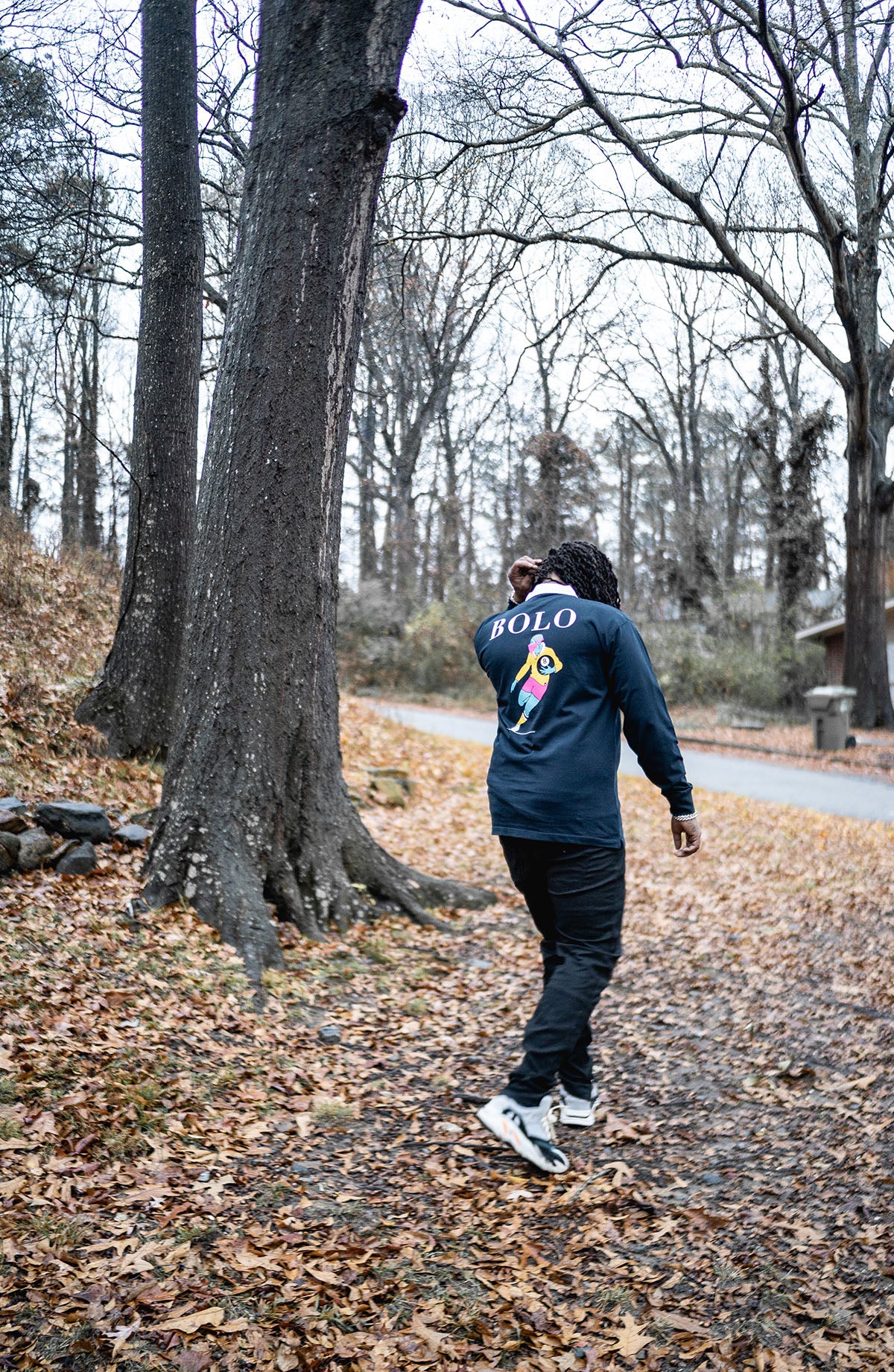 Waka Flocka Flame wearing DRO BOLO Rugby Long Sleeve Shirt