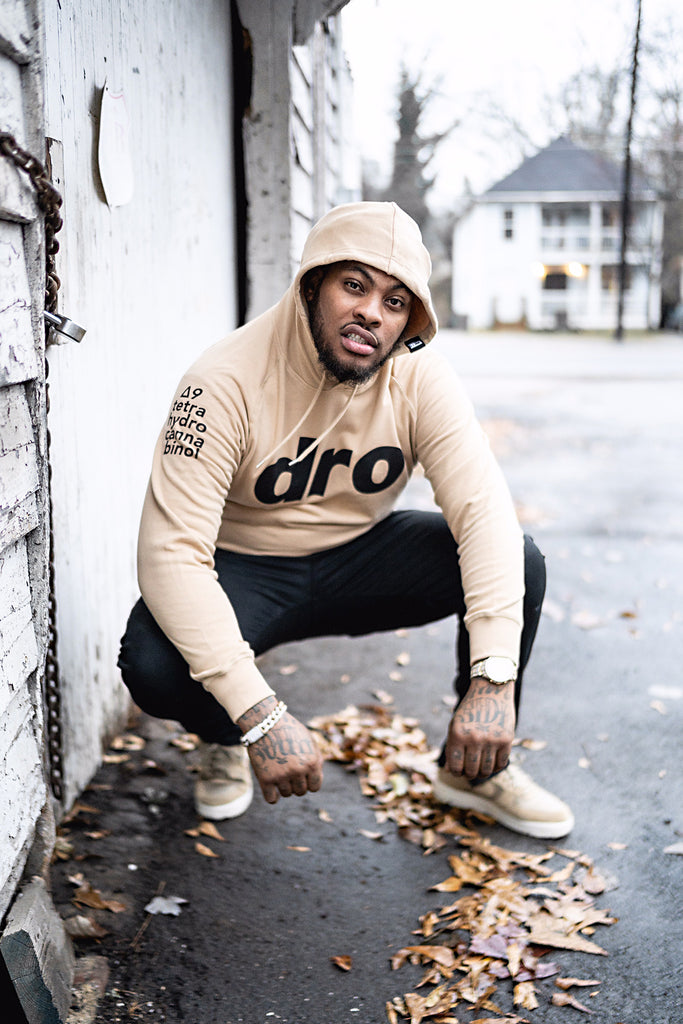Rapper Waka Flocka Flame wearing a DRO Pullover Sweatshirt