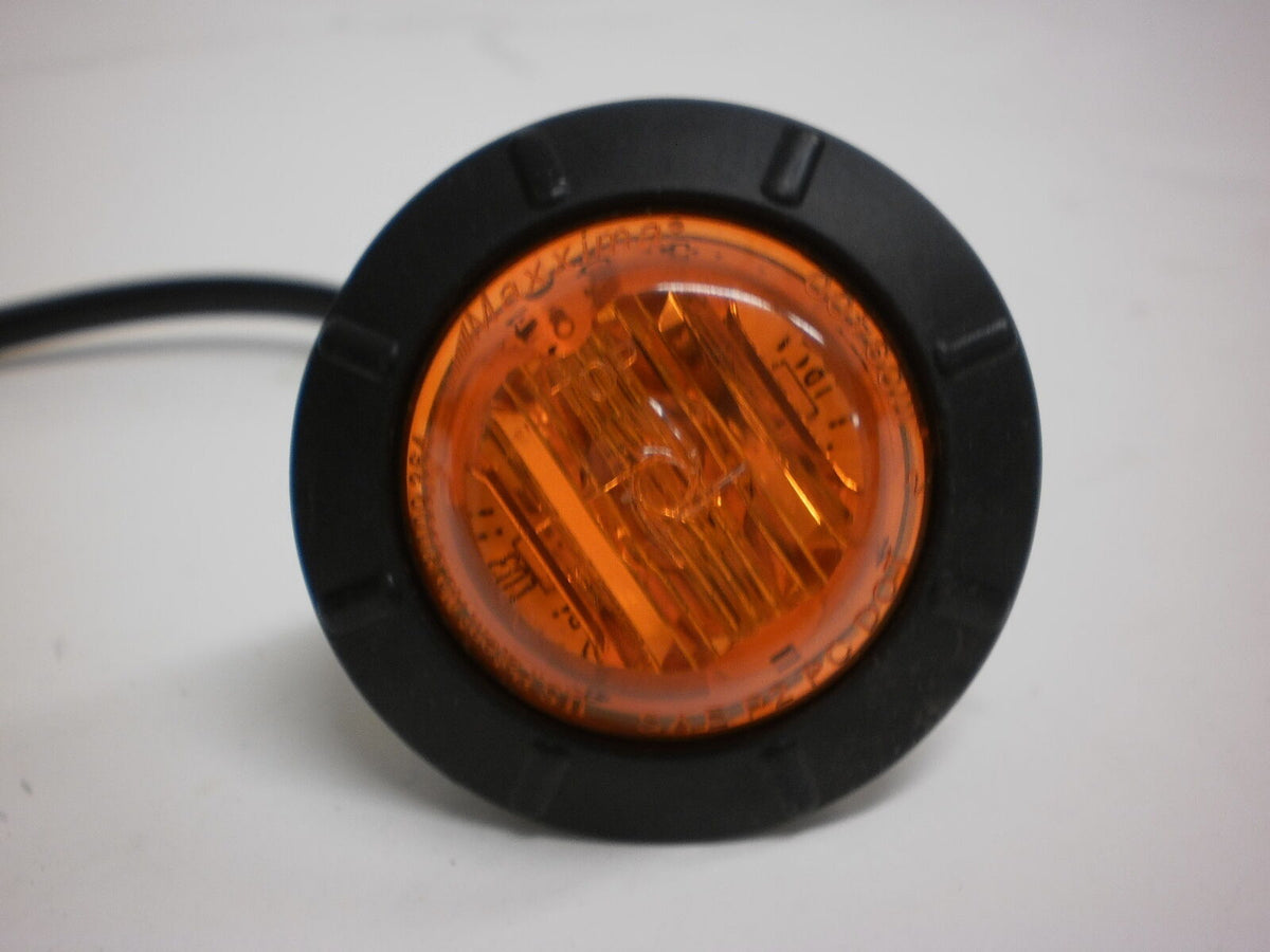 10 Pc. Maxxima 3/4" Side Marker Clearance light LED Amber Clear Lens 