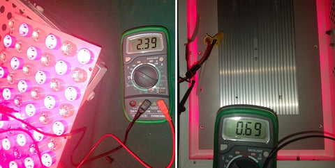 Red Actual Watts LED Measurement