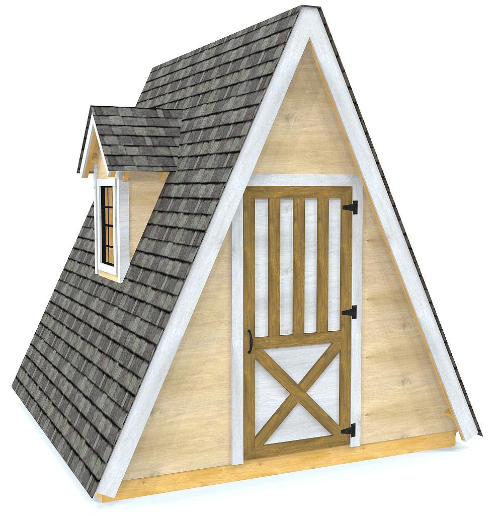 10x10 Alice Shed Plan AFrame Storage Shed Plan Paul's