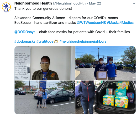 Mask Donation to Neighborhood Health