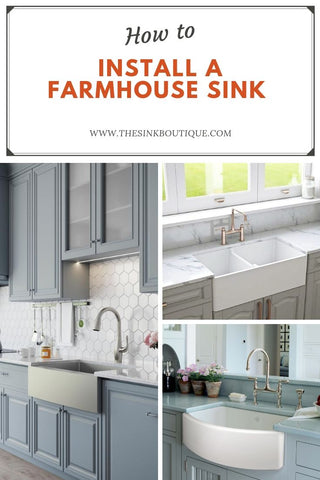 How to install a farmhouse sink | The Sink Boutique