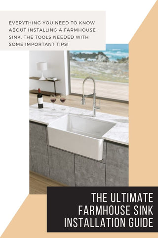The Ultimate Farmhouse Sink Installation Guide | The Sink Boutique