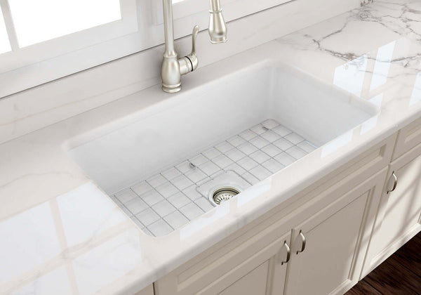 36 white undermount kitchen sink