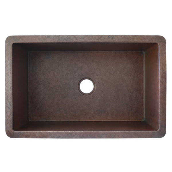 Native Trails Cocina 33 Copper Kitchen Sink Antique Copper Cpk272