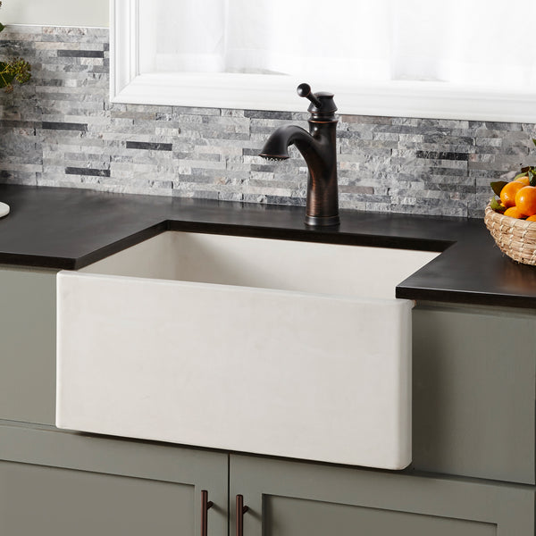 Native Trails 24 Nativestone Concrete Farmhouse Sink Pearl Nsk2418