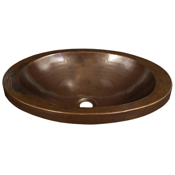 Native Trails Hibiscus 21 Rectangle Copper Bathroom Sink Antique Cop