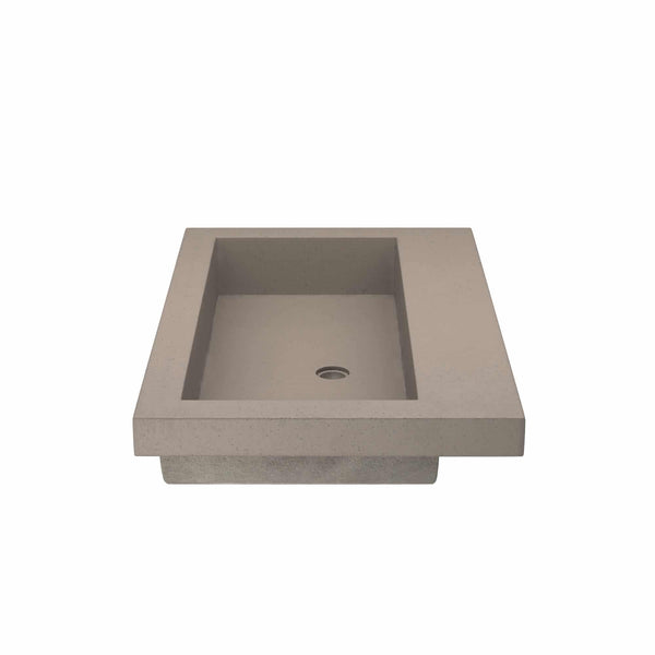 Native Trails Trough 30 Rectangle Nativestone Concrete Bathroom Sink The Sink Boutique 