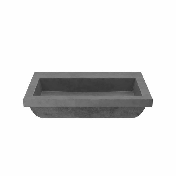 Native Trails Trough 30 Rectangle Nativestone Concrete Bathroom Sink