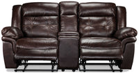 Cooper Reclining Loveseat with Console - Brown
