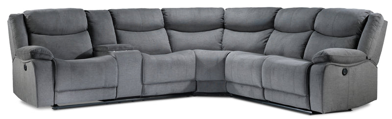Saxon 3-Piece Power Reclining Sectional - Dynamite Charcoal