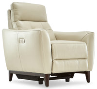 Wexner Dual Power Recliner - Colby Stone