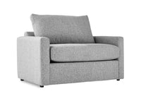 Harper Twin Sofa Bed with Memory Foam Mattress - Grey