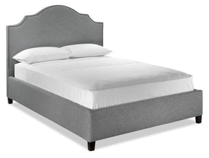 Alexis 3-Piece Twin Upholstered Bed - Grey