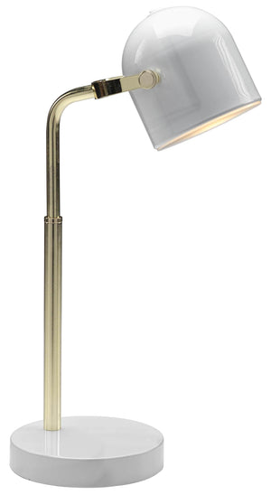 Lucia 16" Table Lamp - Gold and White